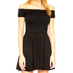 Cleobella | Dylan Smocked Minidress in Black